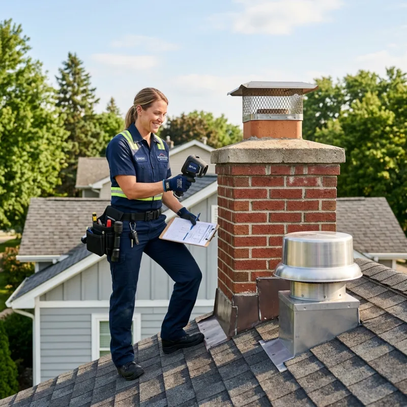 Technician inspecting a Southbank roof cavity and ductwork for a dead bird